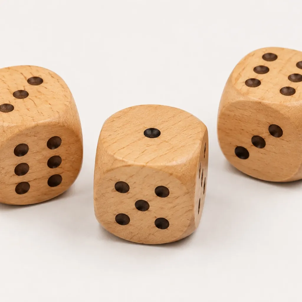 dé en bois 30mm